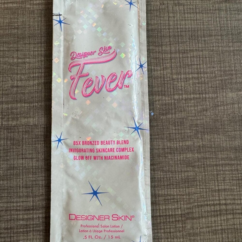 designer skin fever tanning packet